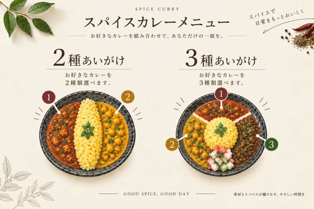 カレーのメニュー